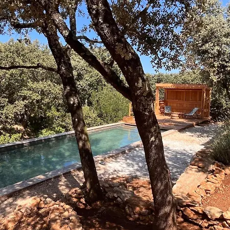 Villa Japanese-style Wooden House Near Uzes With Pool And Beautiful View *